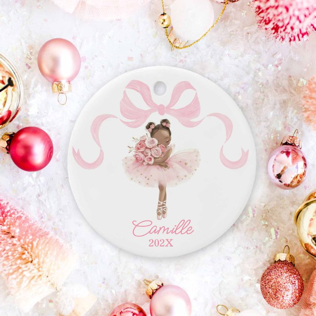 Rosa Ballerina jul Ornament Keepsaké (Pink Ballerina Christmas Ornament)