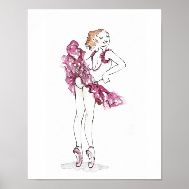 Rosa Ballerina Poster (Framsidan)