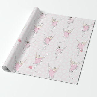 Rosa Ballerina Rosa Heart Girl Dancer Presentpapper