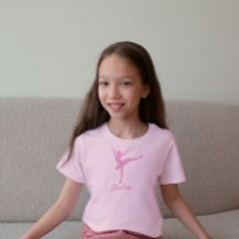 Rosa ballerina silhouette