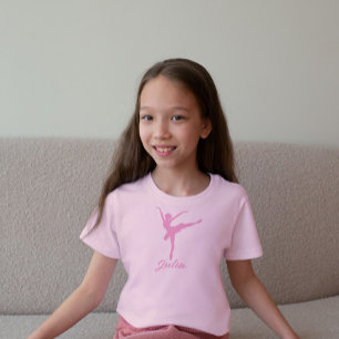 Rosa ballerina silhouette t shirt
