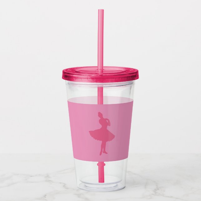 Rosa Ballerina Take Away Mugg (Framsida)