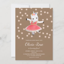 Rosa Ballerina Unicorn Girl Birthday Investigation