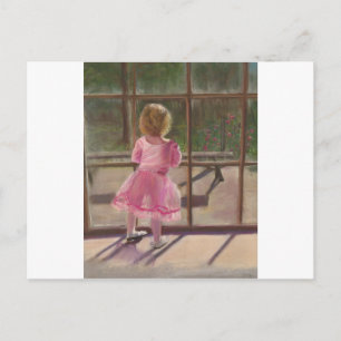 rosa ballerina vykort