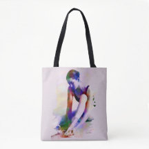 Rosa Ballerina Watercolor Contemporary Art