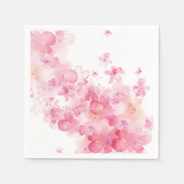 Rosa ballerinaballong pappersservett