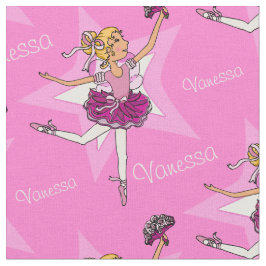 Rosa ballerinas (anpassad namnstruktur) tyg