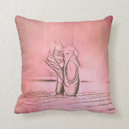 Rosa Ballet med enkel Elegant- på Pointe Kudde