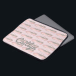 Rosa Ballet Shoe Personlig Dance Teacher Dancer Laptop Fodral<br><div class="desc">Sleeven är en originalillustration av en rad rosa balettdansskor. Underbar för din favoritdansare eller danslärare! Ser du inte vad du är tittar för? Behöver du hjälp med att anpassa din design? Klicka på knappen "Be den här designern" om du vill ha något designat bara för dig.</div>