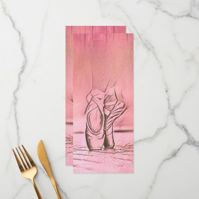 Rosa Ballet Shoes Ballerina Meny (Fram/Back In Situ)