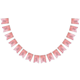 Rosa Ballet Shoes Ballerina Vimplar