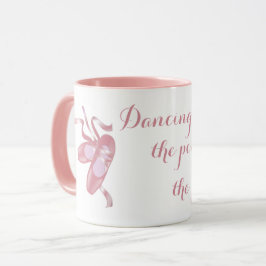 Rosa Ballet Shoes, Dancing är Poetry of the Foot Mugg