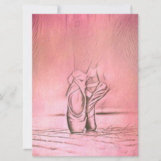 Rosa Ballet Shoes Elegant Dancer Spara Datumet