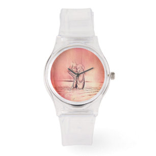 Rosa Ballet Shoes på Pointe Armbandsur