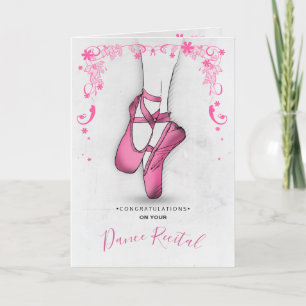 Rosa Ballet Slipper Kort