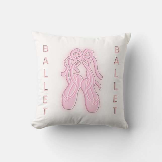 Rosa Ballet Tofflor American Mojo Pillow Kudde (Framsida)