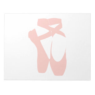 Rosa Ballet Tofflor Anteckningsblock