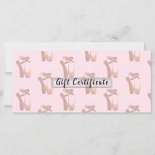 Rosa Ballet Tofflor Ballerina Gift Certificate