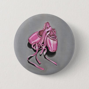 Rosa Ballet Tofflor Knapp