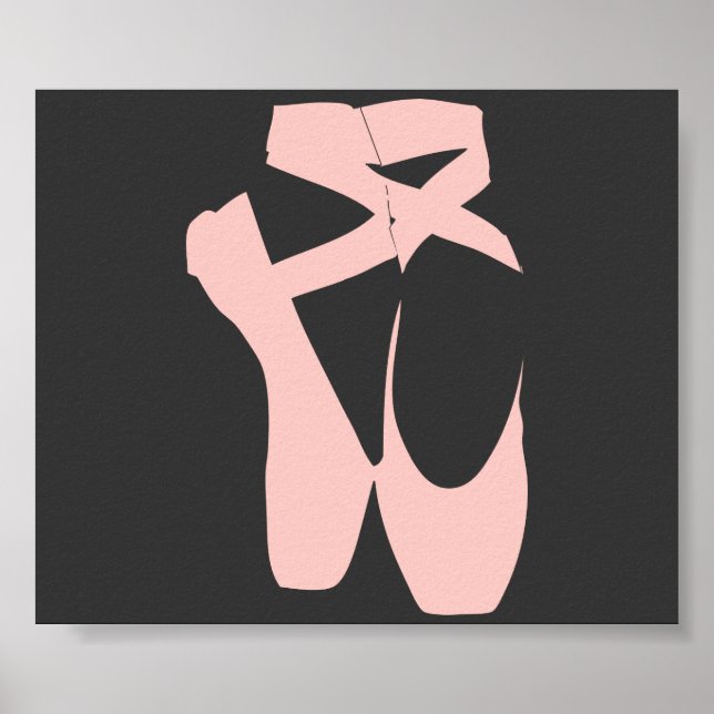 Rosa Ballet Tofflor Poster (Framsidan)