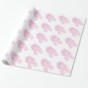 Rosa Ballet Tofflor Presentpapper