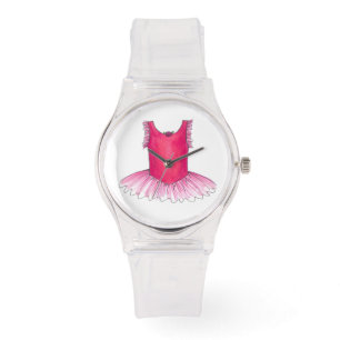Rosa Ballet Tutu Ballerina Dancer Dance Watch Armbandsur