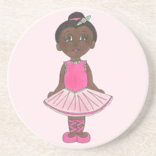 Rosa Ballet Tutu Costume Ballerina Dance skäl Underlägg Sandsten