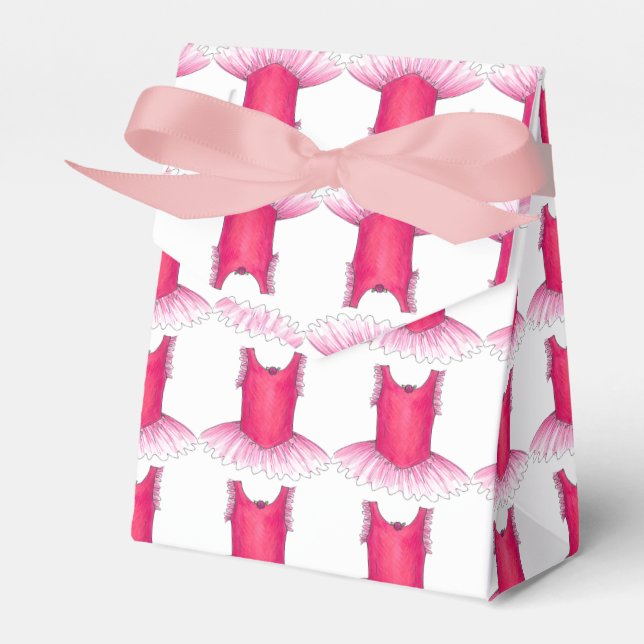 Rosa Ballet Tutu Costume Ballerina Dance Teacher Presentaskar (Framsidan Sidan)