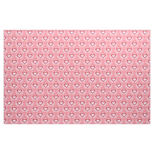 Rosa Ballon Hearts Fabric Tyg (Yard)