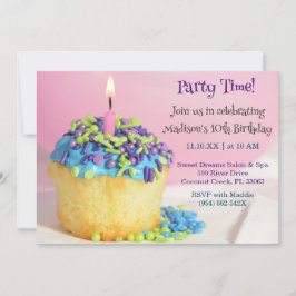 Rosa Ballonblåkaka, födelsedagsinbjudan Inbjudningar