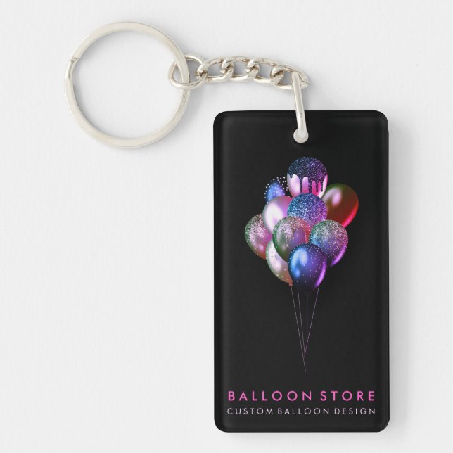 Rosa ballong glitter detalj planering fest (Framsidan)