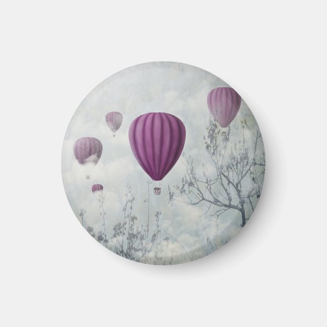Rosa-ballonger Magnet (Framsidan)