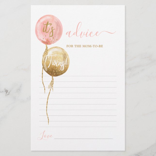 Rosa ballonger twillingar Råd om att Mamma ska få  (Framsida)