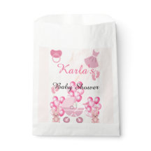 Rosa Ballons Bunny Rabbit Det är en flicka Baby Sh