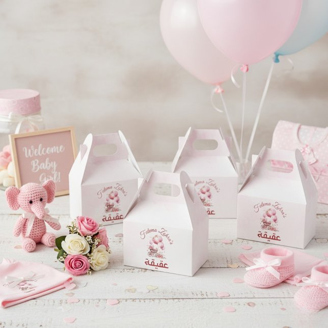 Rosa Balloon Barnvagn Flicka Muslim Aqiqah Favo Presentaskar (Skapare uppladdad)