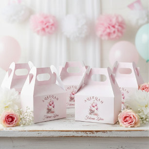 Rosa Balloon Barnvagn Flicka Muslim Aqiqah Presentaskar