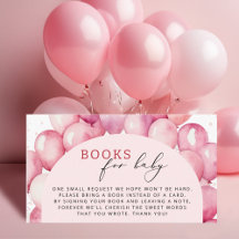 Rosa Balloon Bokar for Flicka Baby Shower