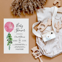 Rosa Balloon Eucalyptus Baby Shower