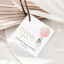 Rosa Balloon, eukalyptus, Greenery, Baby Shower