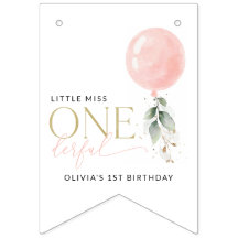 Rosa Balloon, eukalyptus, Greenery, förstaårsdagen