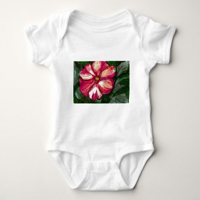 Rosa Balsam Flower T Shirt (Framsida)