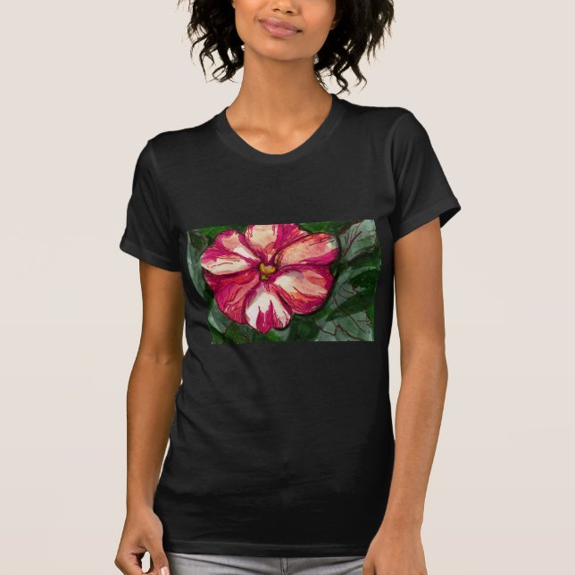 Rosa Balsam Flower Tee (Framsida)