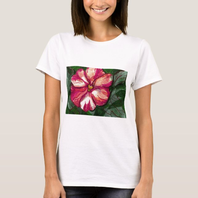 Rosa Balsam Flower Tee (Framsida)