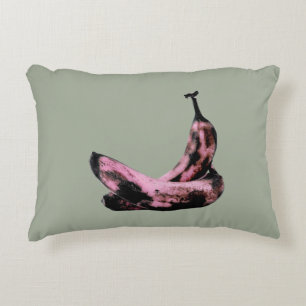 Rosa Banana Pop Art Coola Unik Prydnadskudde