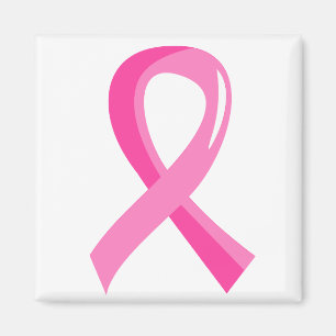 Rosa band 3 för bröstcancer magnet