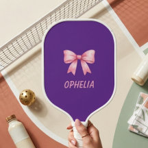 Rosa band Anpassat namn Viral Pickleball-paddel