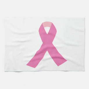 Rosa band av bröstcancermedvetenheten kökshandduk
