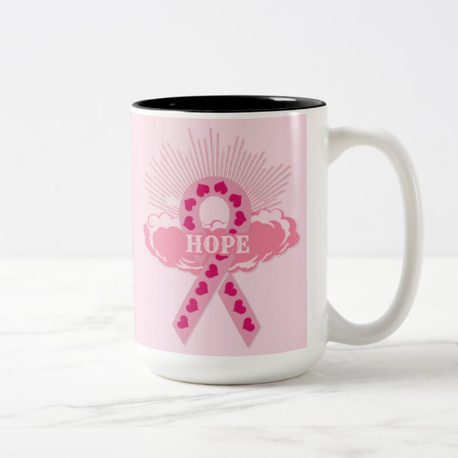 Rosa band av hoppet Rosa Mugg (Höger)