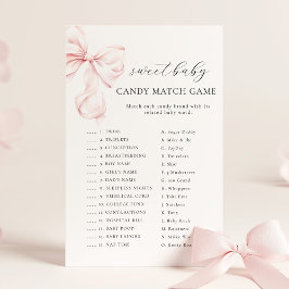 Rosa band baby shower GODIS MATCHNINGSSPEL