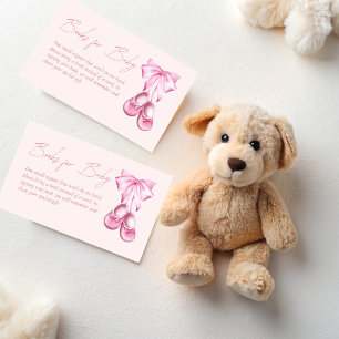 Rosa band baby skor coquette böcker för bebis tilläggskort